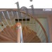 Винтовая лестница Кама пластиковый поручень накладки на ступени бук D1200 H=4390